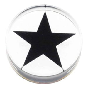 PMMA Mega Silhouette Flesh Plug - Star