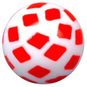 PMMA Threaded Ball - Playing Card Diamonds