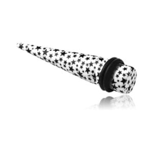 Print Stretching Taper - Black Stars <span class="custom_location">- 75C03UK</span>