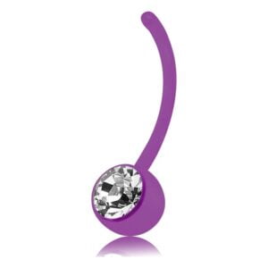 Purple BIO-PLAST Banana Bell - Clear Jewel