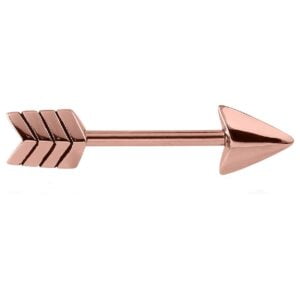 Rose Gold Arrow Nipple Bar