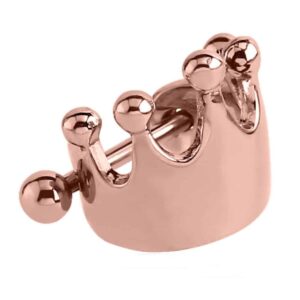 Rose Gold Cartilage Shield - Crown