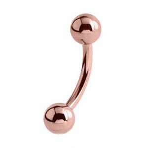Rose Gold Curved Barbell