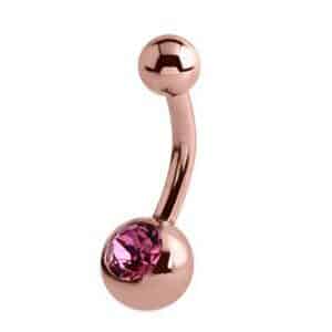 Rose Gold Jewelled Mini Bananabell - Pink <span class="custom_location">- 32D07UK</span>