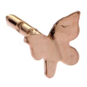 Rose Gold Plated Push-Fit Accessory - 3D Butterfly