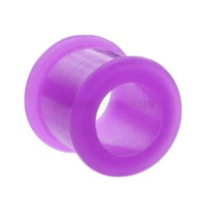 Silicone Flesh Tunnel - Purple
