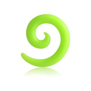 Silicone Spiral Ear Stretcher - Green