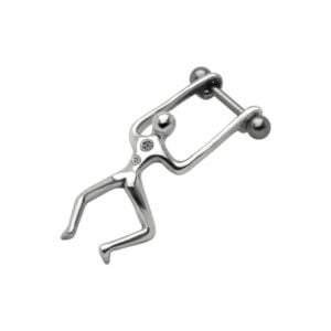 Silver & Steel Ear Shield - Man