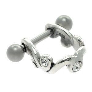 Silver and Steel Mini Helix Cuff - Vine