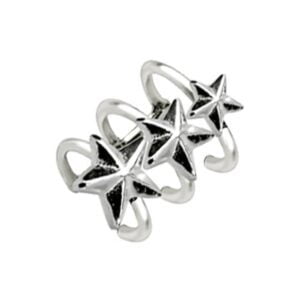 Silver Ear Cuff - 3 Stars