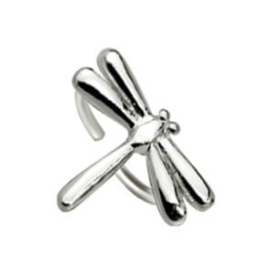 Silver Ear Cuff - Dragonfly