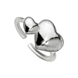Silver Ear Cuff - Hearts