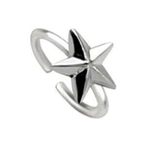 Silver Ear Cuff - Star