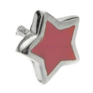 Silver Push-Fit Star - Pink