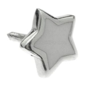 Silver Push-Fit Star - White
