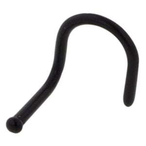 Solid Black Bio Flex Nose Retainer