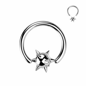 Spiked Ball Surgical Steel Captive Bead Ring