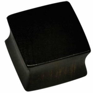 Square Wooden Flesh Plug - Iron Wood