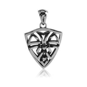 Stainless Steel Celtic Shield Pendant
