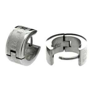 Stainless Steel Earrings - Roman Numerals