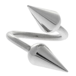 Steel Body Spiral - Rounded Spikes
