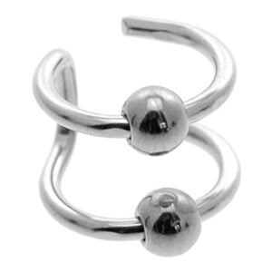Steel Clip On Ear Cuff - 2 BCRs