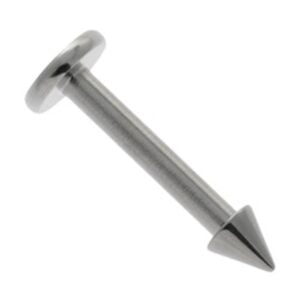 Steel Internally Threaded Labret Stud - Cone