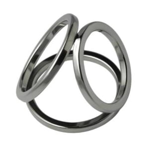 Steel Triple Cock Rings (CBT)