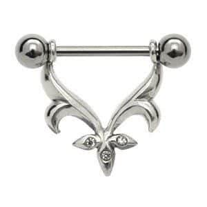 Surgical Steel and Silver Stirrup and Barbell - Fleur