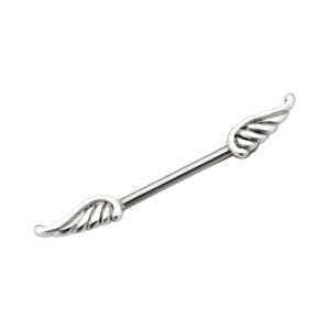 Surgical Steel Barbell - Wings <span class="custom_location">- 3A01UK</span>