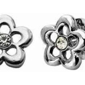 Surgical Steel Crystal Jewelled Flower Ear Studs