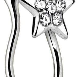 Surgical Steel Crystal Star Nose Clip