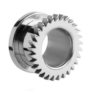 Surgical Steel Flesh Tunnel - Saw Blade