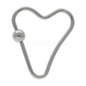 Surgical Steel Heart BCR