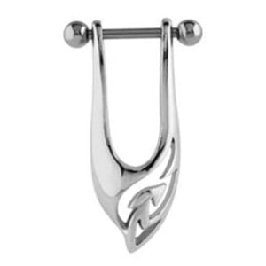 Surgical Steel Helix Shield - Left Ear