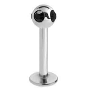 Surgical Steel Jewelled Satellite Micro Labret - Black