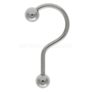 Surgical Steel Question Mark Barbell