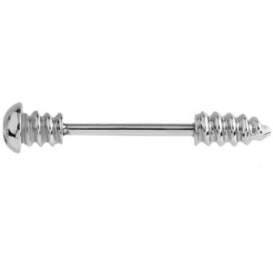 Surgical Steel Screw Nipple Bar