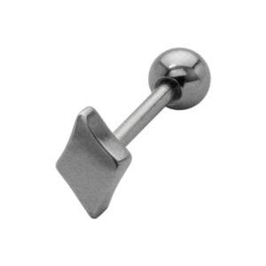 Surgical Steel Threaded Accessory - Diamond