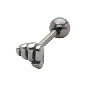 Surgical Steel Threaded Accessory - Fist