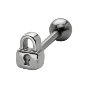 Surgical Steel Threaded Accessory - Padlock