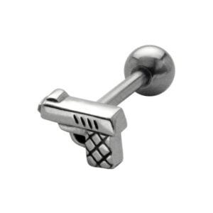 Surgical Steel Threaded Accessory - Pistol