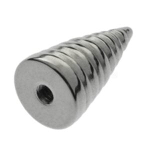 Surgical Steel Threaded Spike - Grooved
