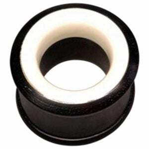 Synergy Wood Flesh Tunnel - Ebony Wood and Bone