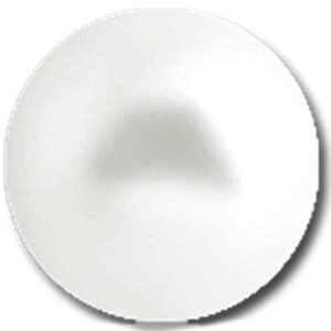 Synthetic Threaded Pearl Ball - White