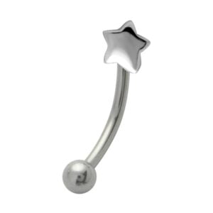 Threaded Sterling Silver Star
