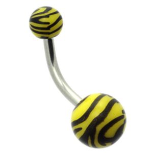 Tiger Print Banana Bell - Yellow