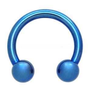 Titanium Circular Barbell - Blue