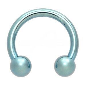 Titanium Circular Barbell - Light Blue