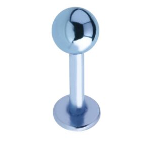 Titanium Labret Studs - Light Blue